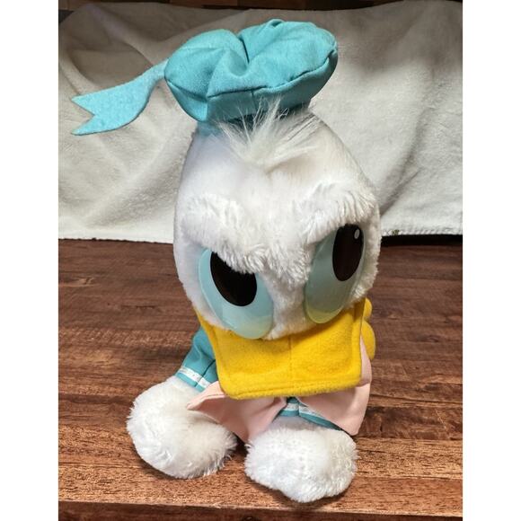 Vintage 1984 Disneyland Walt Disney World Crawling Baby Donald Duck 8” Plush - Picture 2 of 6